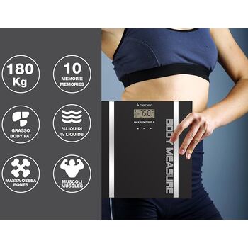 Digital Personal Scale With Fat And Water measurement 40808A - Digitálna osobná váha s meraním tuku a vody